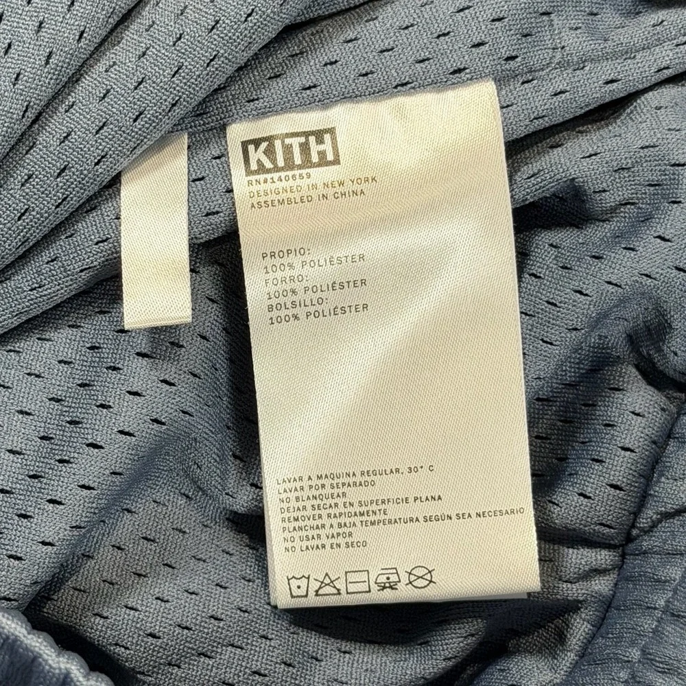 Kith Jordan Collaboration Mesh Men's Athletic Shorts Battleship Grey Sz  X-Small